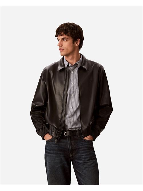 ls faux leather bomber jkt CALVIN KLEIN JEANS | LV04RG406GUB1